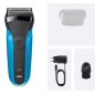 Braun Series 3 310s Barbermaskine Sort/Blå Braun Series 3 310s Barbermaskine Sort/Blå